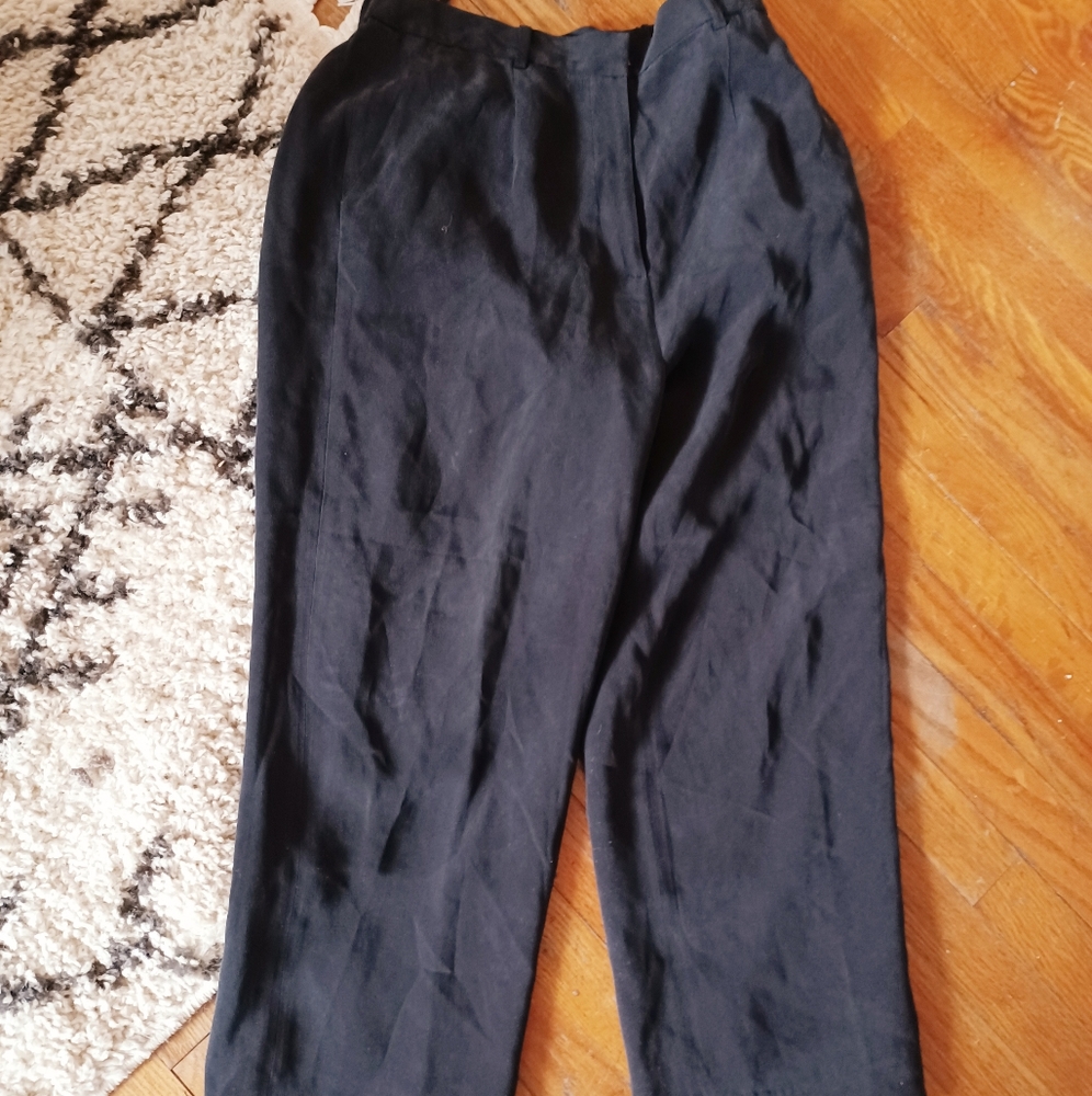 Vintage Mel & Lisa Brushed silk slacks 28x26